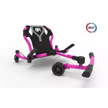 EzyRoller Spinner X Pink 360° Schwenk-Ride-on-Spielzeug für Kinder ab 4-12 Jahren
