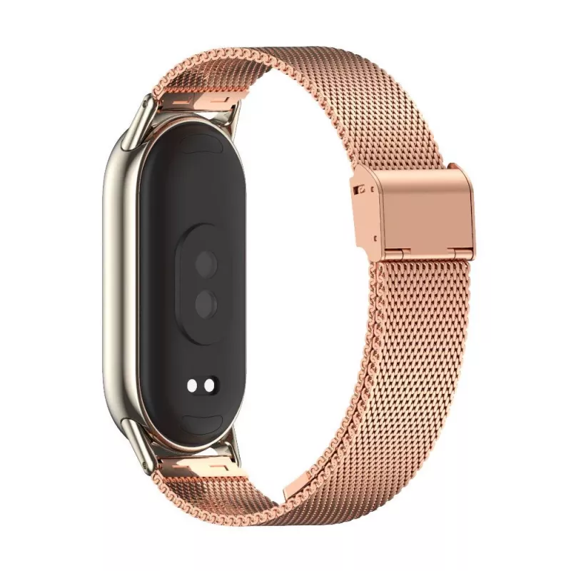 Tech-Protect MilaneseBand Edelstahlarmband für Xiaomi Smart Band 8, Roségold