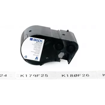 BRADY BMP51/BMP53/M511 Selbstlaminierendes Vinyl-Etikett, 25,40 mm x 6,40 m, Weiß/Transluzent