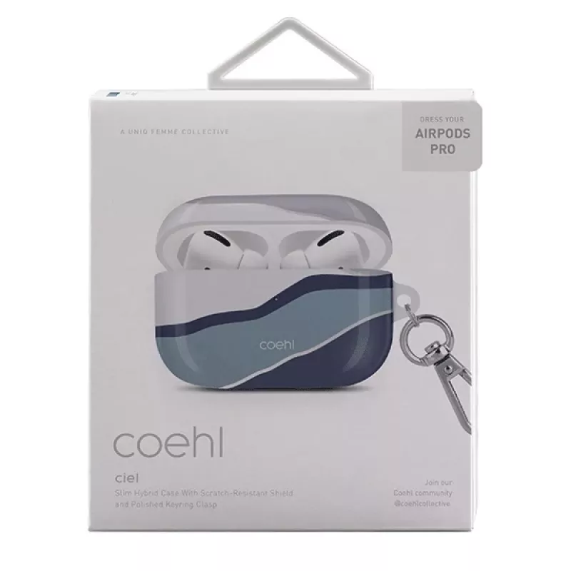 UNIQ Coehl Ciel Schutzhülle für AirPods Pro - Twilight Blue
