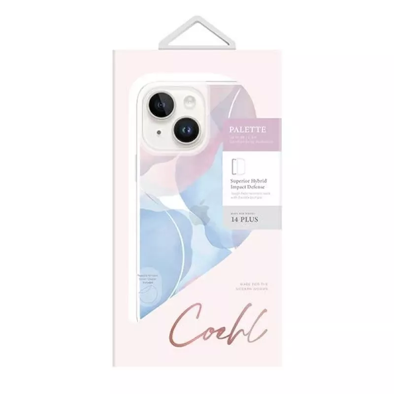 UNIQ Coehl Palette Hülle für iPhone 14 Plus/15 Plus 6,7 inch Dusk Blue