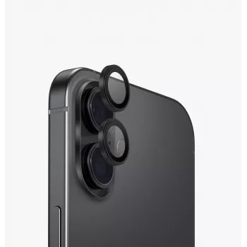 UNIQ Optix Aluminium Kamera-Linsenschutz für iPhone 17 - Schwarz