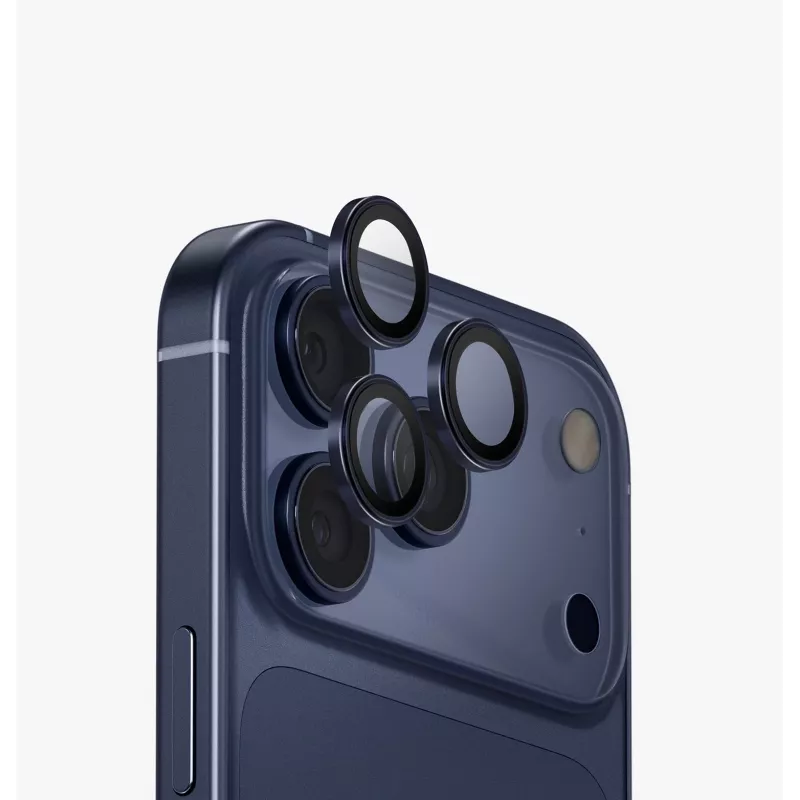 UNIQ Optix Aluminium Kamera-Linsenschutz für iPhone 17 Pro / 17 Pro Max mit Applikator, Opal