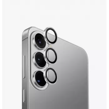 UNIQ Optix Aluminium-Kameraobjektivschutz für Samsung Galaxy S26 / S26+ - Silber