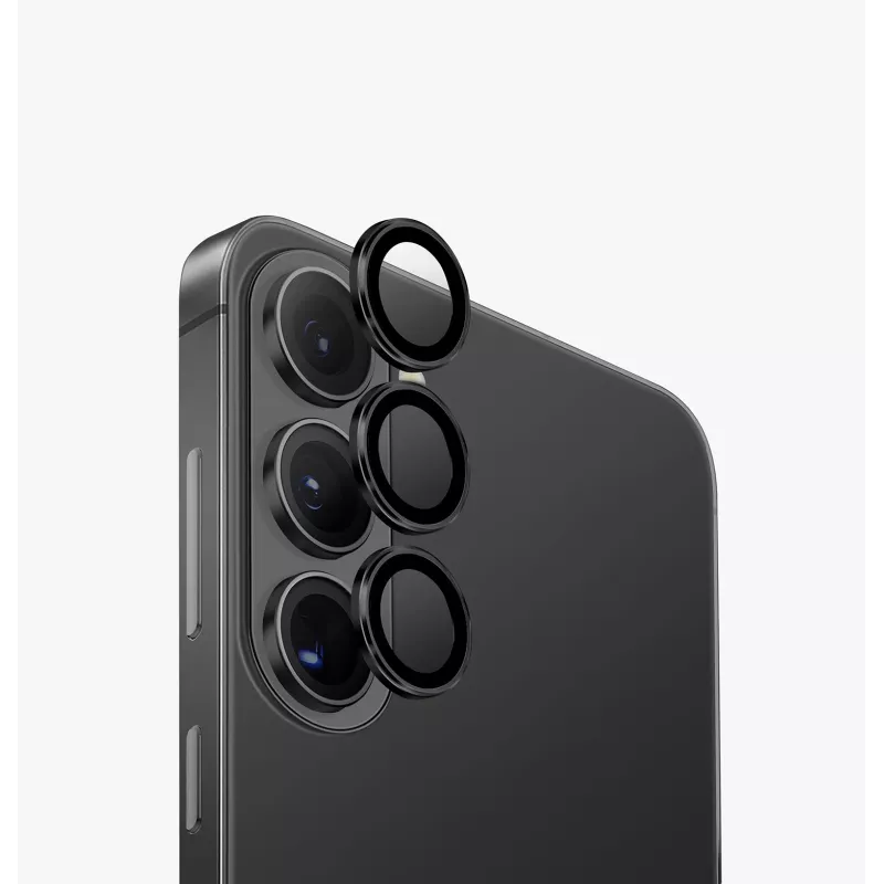 UNIQ Optix Aluminium-Kameraobjektivschutz für Samsung Galaxy S26 / S26+ - Silber