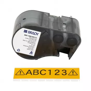 BRADY BMP51/BMP53/M511 Selbstlaminierendes Vinyl-Etikett, Weiß/Transparent, 1 Zoll Breite, 21 ft Rolle