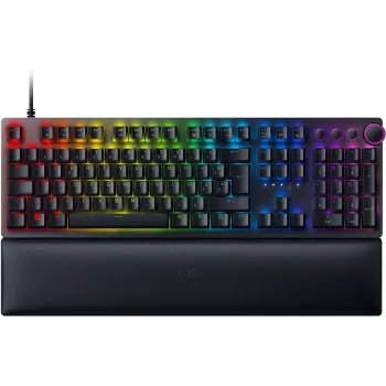 Razer Huntsman V2 kabelgebundene optische Gaming-Tastatur, Linear Red Switches, nordisches Layout, RGB, schwarz (RZ03-03930600-R3N1)