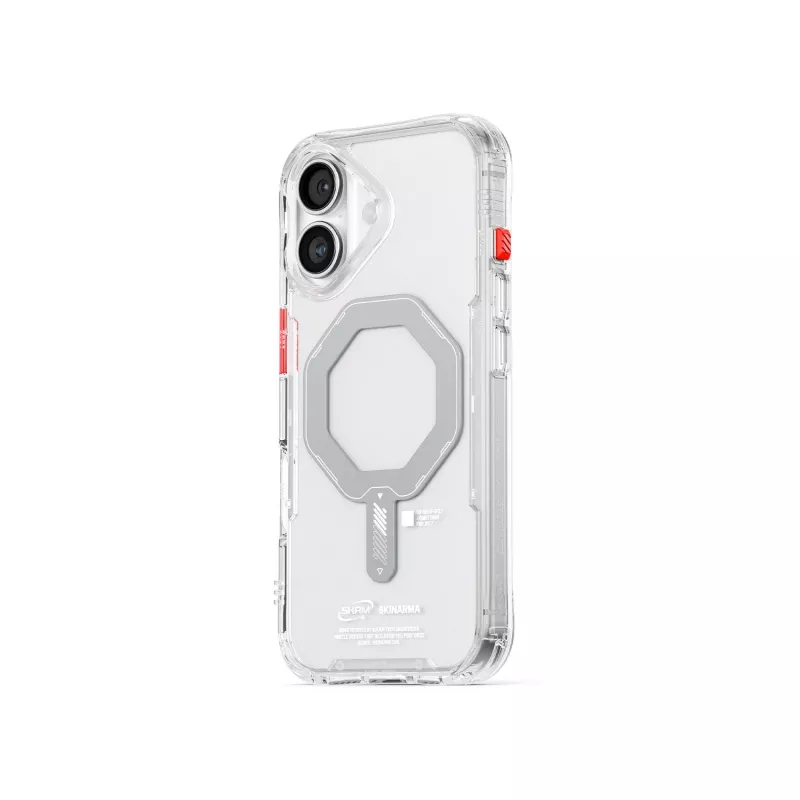 Skinarma Saido Magnetische Ladehülle für iPhone 17 - Transparent