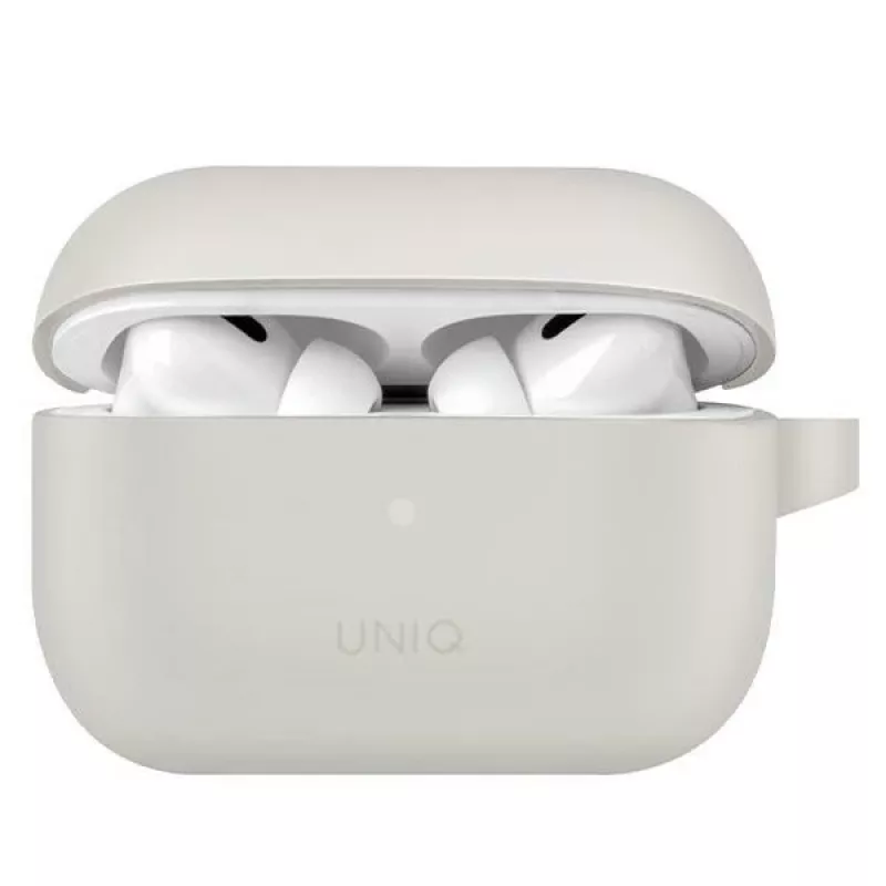 UNIQ Vencer Silikonhülle für Apple AirPods Pro 2. Generation (2022/2023) - Kreidegrau
