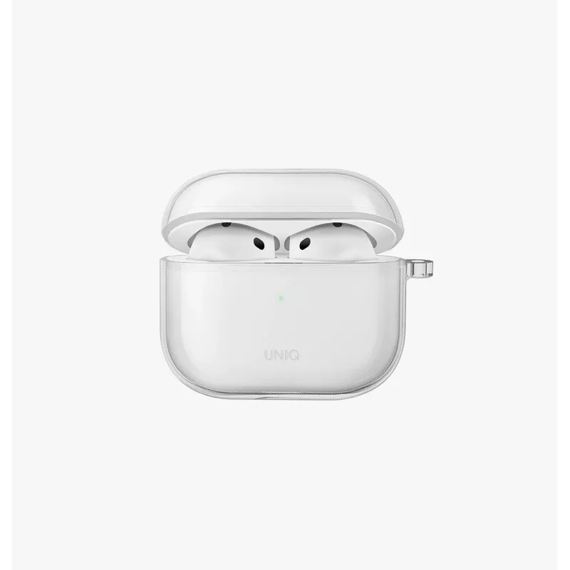 UNIQ Glase Hülle für Apple AirPods 4 Glänzend Rauch