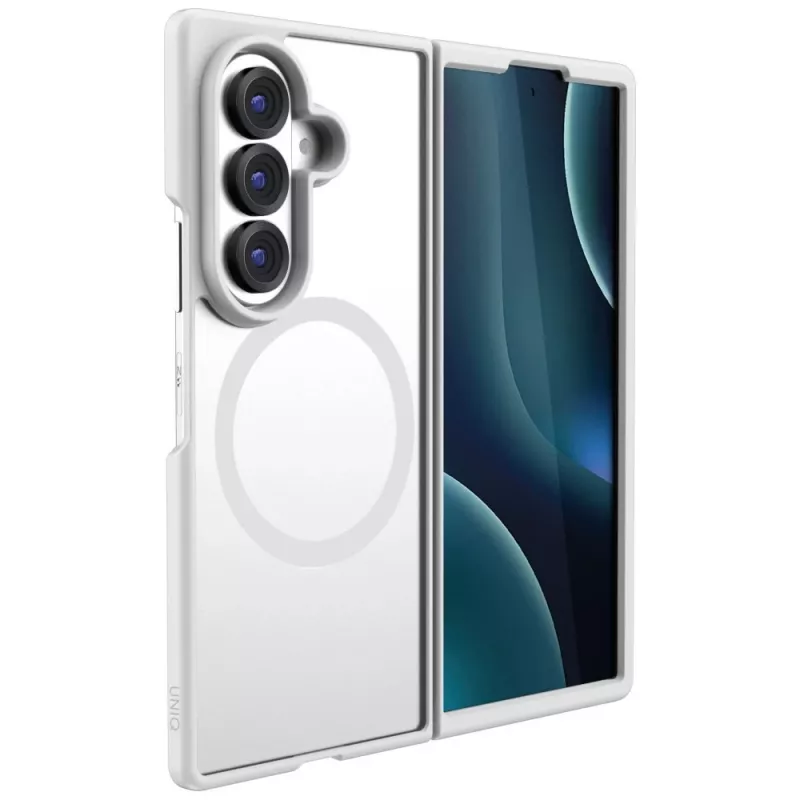 UNIQ Veren AF Magclick Ladehülle für Samsung Galaxy Z Flip8, Smoky Frost