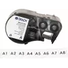 Brady M4C-375-422 Selbstlaminierende Vinyl-Etikettkartusche für BMP41/BMP51/BMP53/M511-Drucker, Weiß, 25,4 mm x 6,4 m