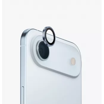 UNIQ Optix Aluminium Kameraobjektivschutz mit Applikator für Apple iPhone Air, Schwarz