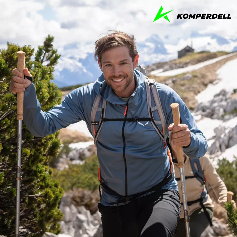 Komperdell Explorer Zero Cork Trekkingstöcke, Braun