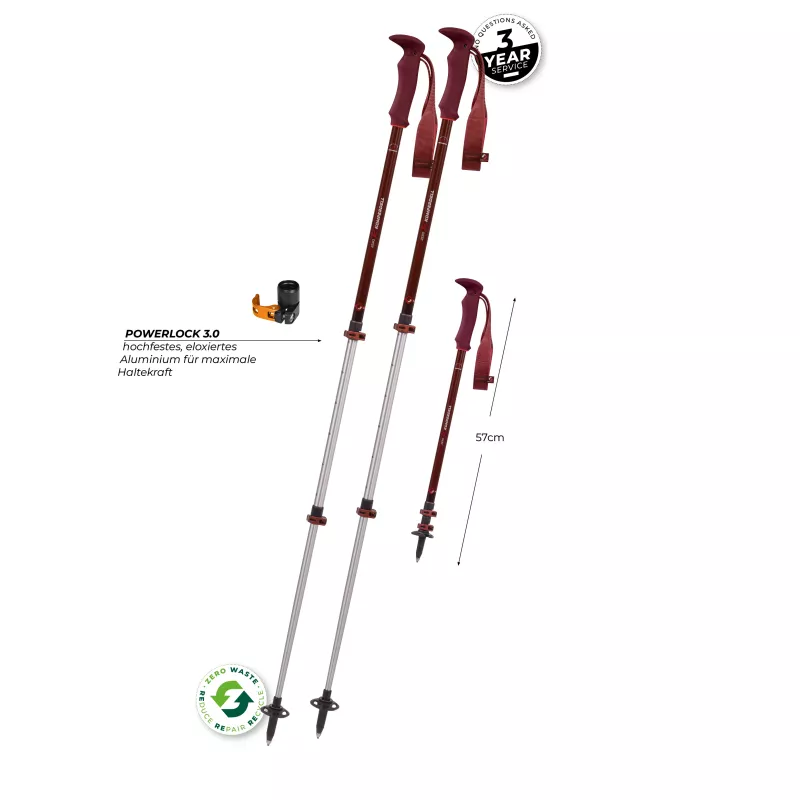Komperdell Trailmaster Zero Compact Trekkingstöcke - Malbec