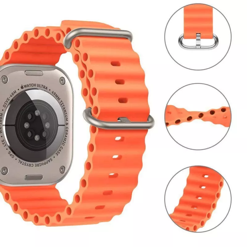 TECH-PROTECT IconBand Pro Apple Watch Armband 42/44/45/49mm Orange