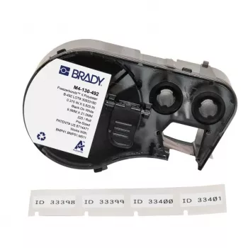 BRADY M4-130-492 R6600 Harz Thermotransferband für BMP41/BMP51/BMP53/M511, Schwarz, 45,72 mm x 22,86 m