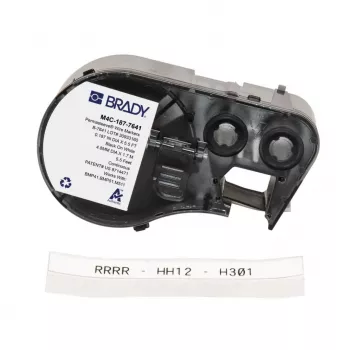 BRADY BMP41/BMP51/BMP53/M511 Low-Halide Heat-Shrink Wire Marker Sleeve, Weiß, 38,1 mm x 6,4 m