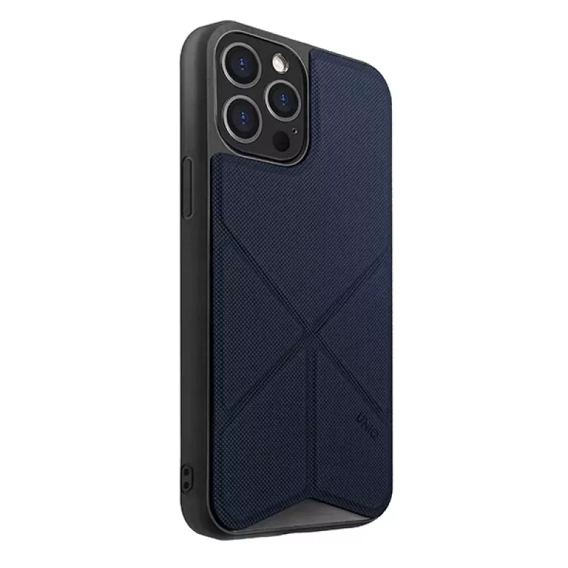 UNIQ Transforma Folio-Hülle für iPhone 12 Pro Max - Elektrisch Blau