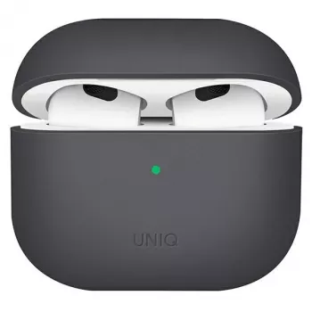 UNIQ Lino Silikonhülle für AirPods der 3. Generation, Aschgrau