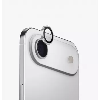 UNIQ Optix Aluminium Kameraobjektivschutz mit Applikator für Apple iPhone Air, Silber
