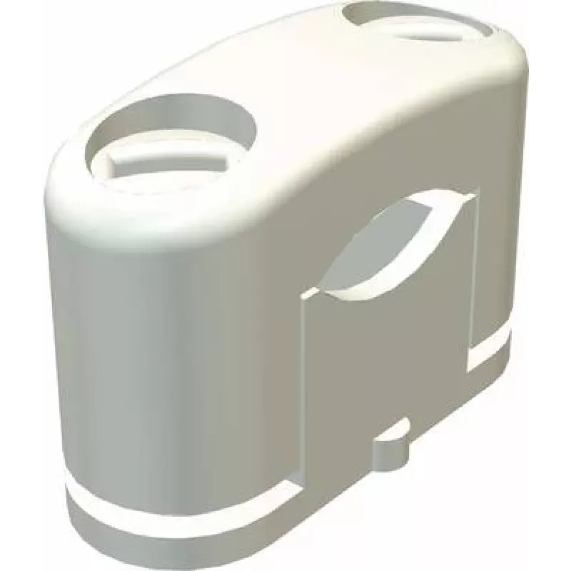 OBO BETTERMANN 3081 LGR SOM-Schelle Kabelklemme 15-25mm Polystyrol Hellgrau RAL 7035