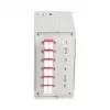 EFB DIN-Schienen-Verteilerbox OM4, 12x LC-Pigtail, 6x LC-Duplex-Kupplung, Lichtgrau