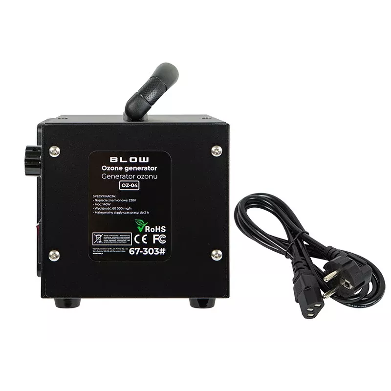 Blow OZ-04 Ozon-Generator, 60.000 mg/h, 140 W, Schwarz
