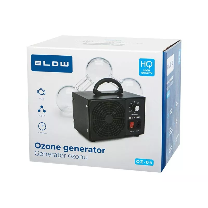 Blow OZ-04 Ozon-Generator, 60.000 mg/h, 140 W, Schwarz