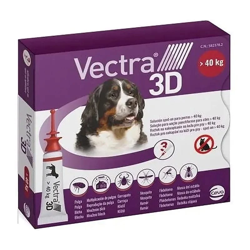 Ceva Vectra 3D für Hunde über 40 kg, 3 Pipetten