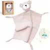 Momcozy Baumwoll-Kuschelbär Plüschtier für Babys, Pink