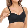 Momcozy YN21 Schwangerschafts- und Still-BH, Schwarz, 3XL