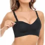 Momcozy YN21 Schwangerschafts- und Still-BH, Schwarz, 3XL