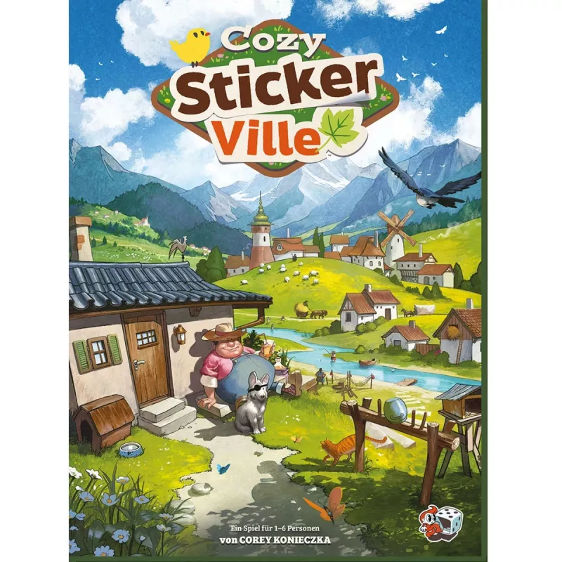 ASMODEE Cozy Stickerville Sticker Book | TOPModel Serie | 24 Seiten, 6 Stickerbögen | Kreatives Spielen ab 6 Jahren