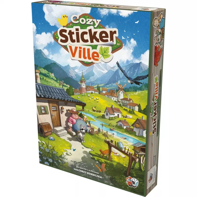 ASMODEE Cozy Stickerville Sticker Book | TOPModel Serie | 24 Seiten, 6 Stickerbögen | Kreatives Spielen ab 6 Jahren
