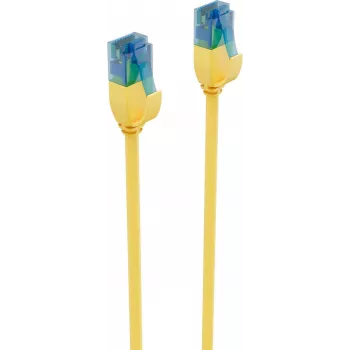ShiverPeaks BS08-22012 CAT 6 U/UTP Slim Patchkabel, 0,5 m, Gelb