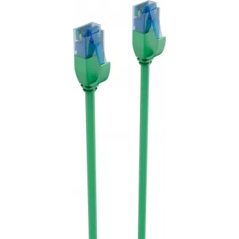 shiverpeaks BS08-22023 Cat.6 U/UTP Slim Patchkabel, 1 m, Grün