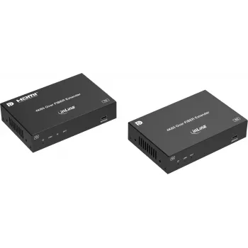 InLine® KVM-Extender, DP 4K/60Hz, Glasfaser Singlemode, 10 km, Set (57885O)