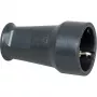 Kopp SEBS Schutzkontakt-Kupplung, bis 3x1,5 mm², Schwarz
