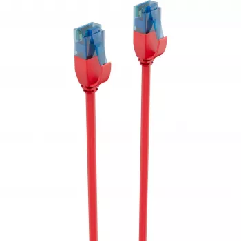 ShiverPeaks BASIC-S Slim Cat6 U/UTP Patchkabel, 3,0 m, Rot