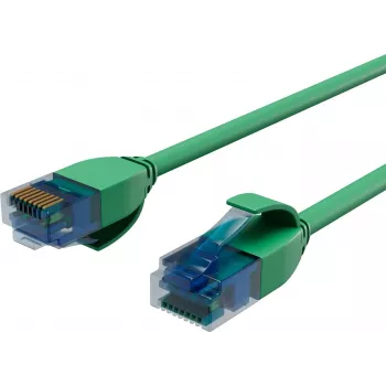 ShiverPeaks BASIC-S Slim Cat.6 U/UTP Patchkabel, 3m, Grün