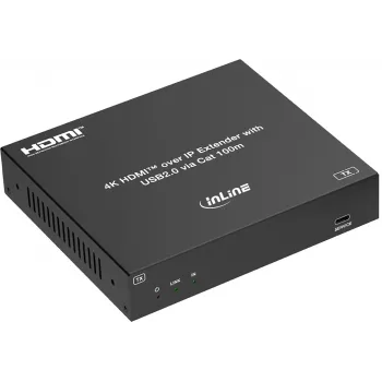 InLine® KVM Extender über IP, HDMI 4K/60Hz, 100m, Sender (TX) (57886I)
