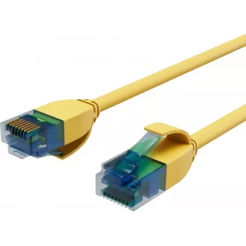 ShiverPeaks BASIC-S Slim Cat.6 U/UTP Patchkabel, 3m, Gelb