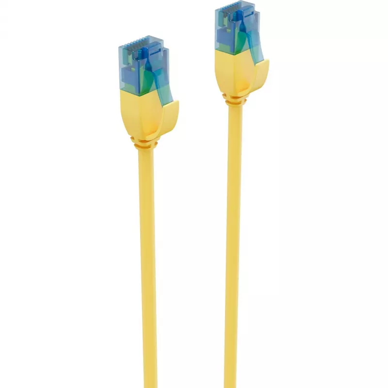 ShiverPeaks BASIC-S Slim Cat.6 U/UTP Patchkabel, 3m, Gelb