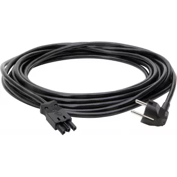 Kopp 10m Verlängerungskabel mit Schuko-Stecker und GST18i3-Kupplung, 1,5 mm², Schwarz