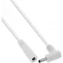 InLine® DC-Verlängerungskabel, Winkelstecker, 3,5 x 1,35 mm, Weiß, 3 m
