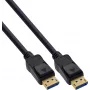 InLine® DisplayPort 2.1 Kabel UHBR20 80 Gb/s, Schwarz, vergoldete Kontakte, 0,5 m
