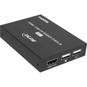 InLine® KVM Extender über IP, HDMI Full HD, 150m, Empfänger (RX)