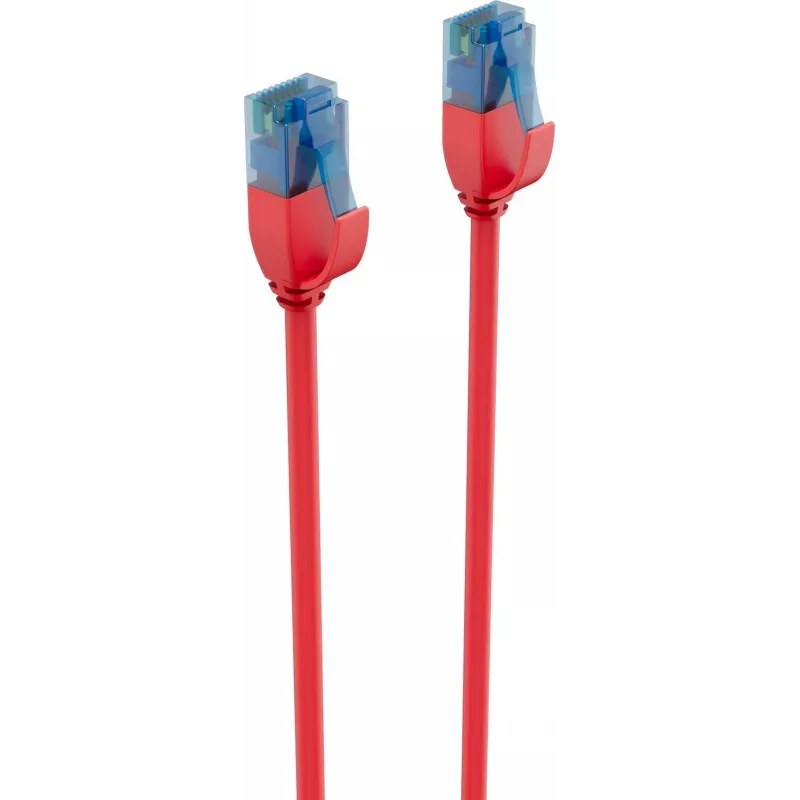 ShiverPeaks BASIC-S Slim Cat6 U/UTP Patchkabel, 5 m, Rot