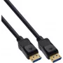 InLine® DisplayPort 2.1 Kabel UHBR20 80 Gb/s, Schwarz, vergoldete Kontakte, 1 m